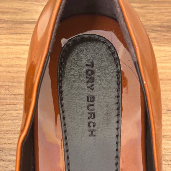 TORY BURCH Georgia Pump Women Size 9 Cuoio Orange Brown Casual Formal Office - Picture 5 of 12